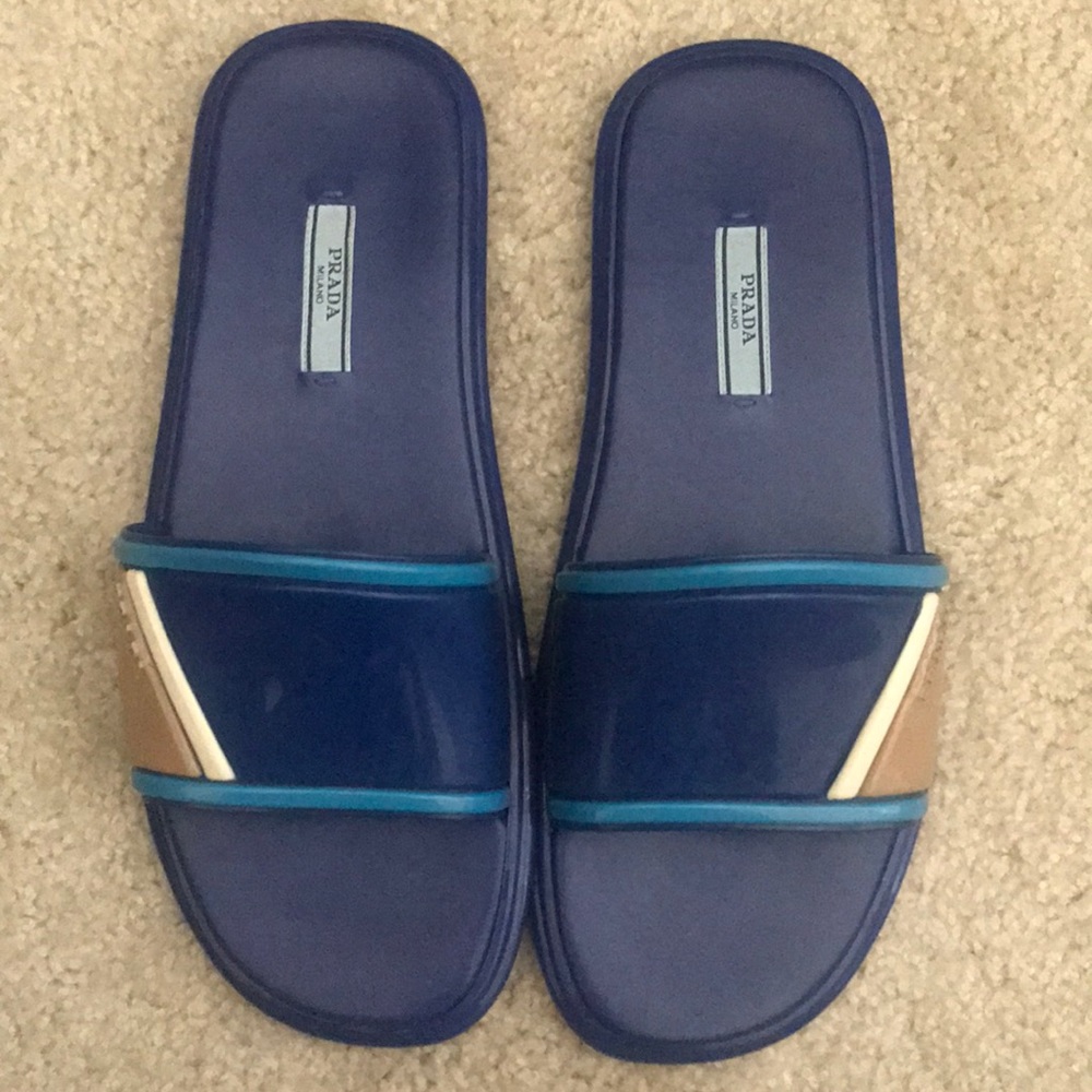 Prada Forma Flat Slide Sandals